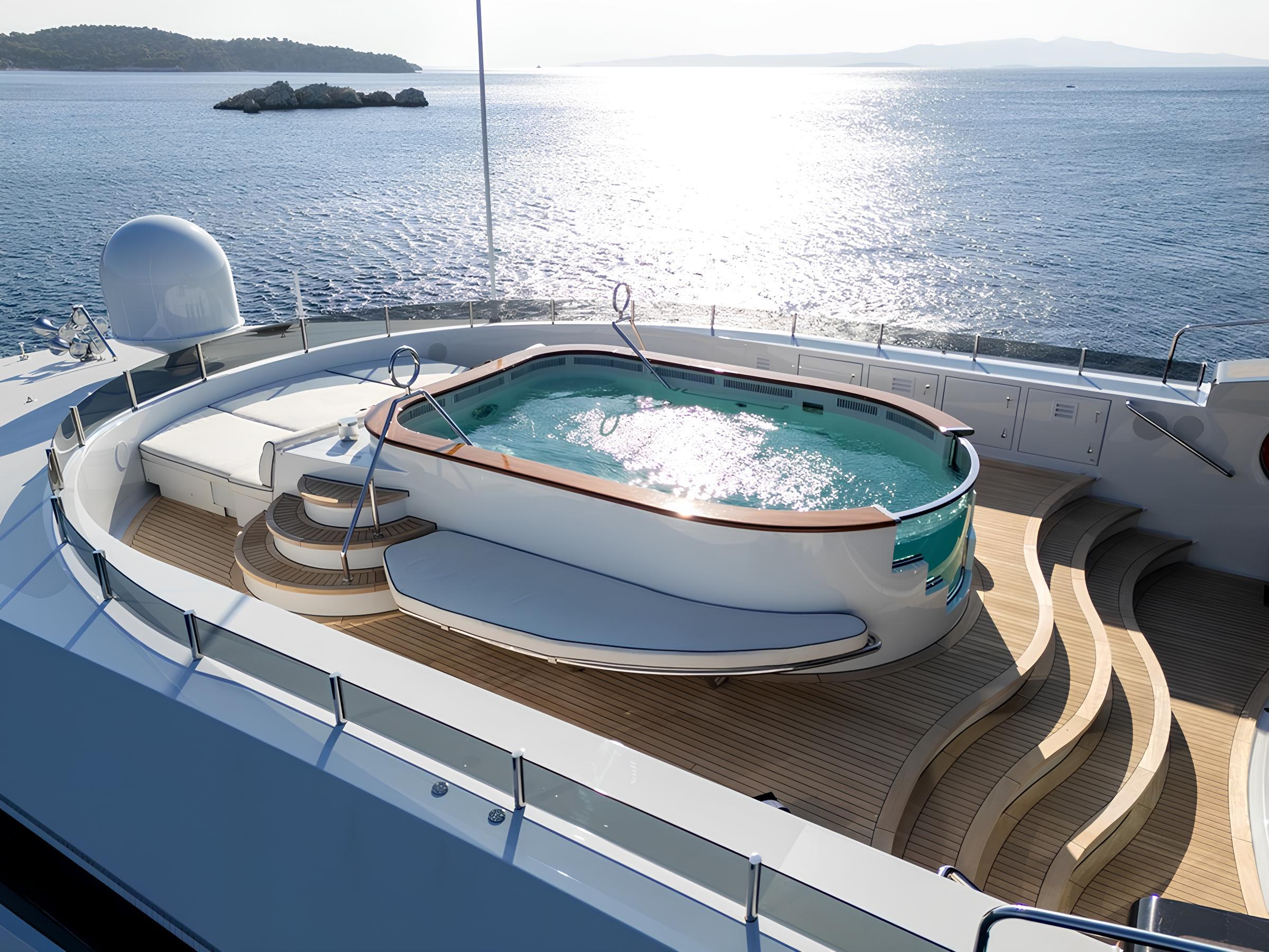 Бассейн на сандеке/Sundeck swimming pool